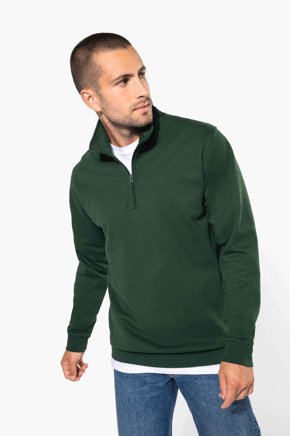K478 - Sweat-shirt col zippé homme - Occifloc