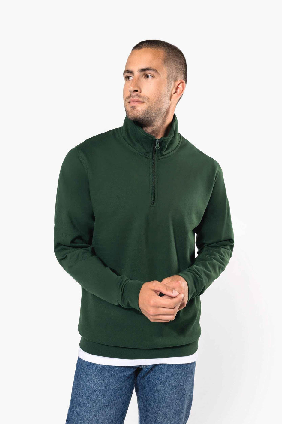 K478 - Sweat-shirt col zippé homme - Occifloc