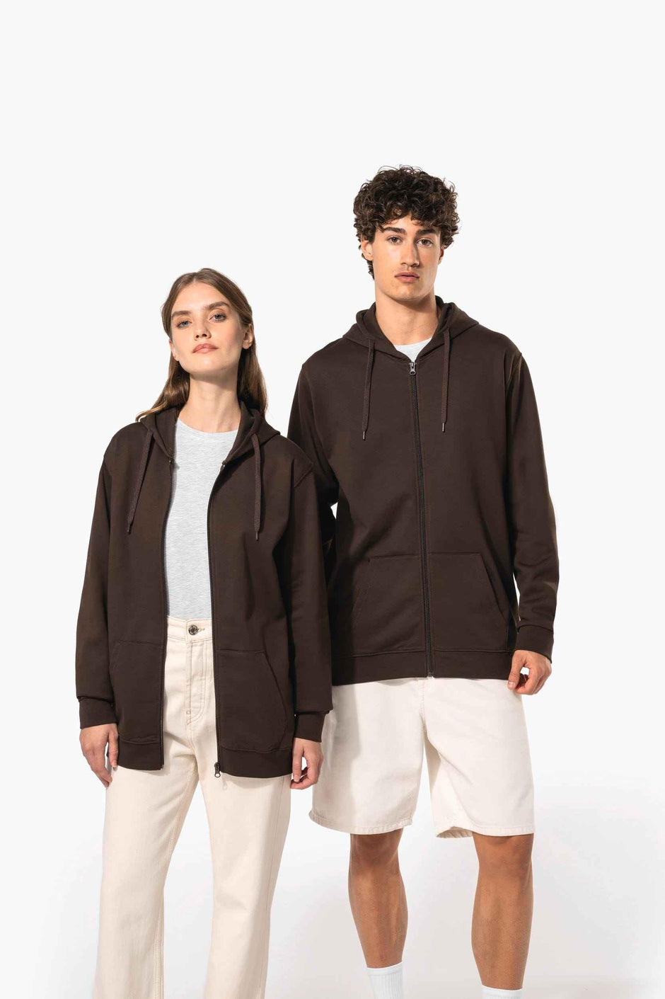 K479 - Sweat-shirt zippé capuche unisexe - Occifloc