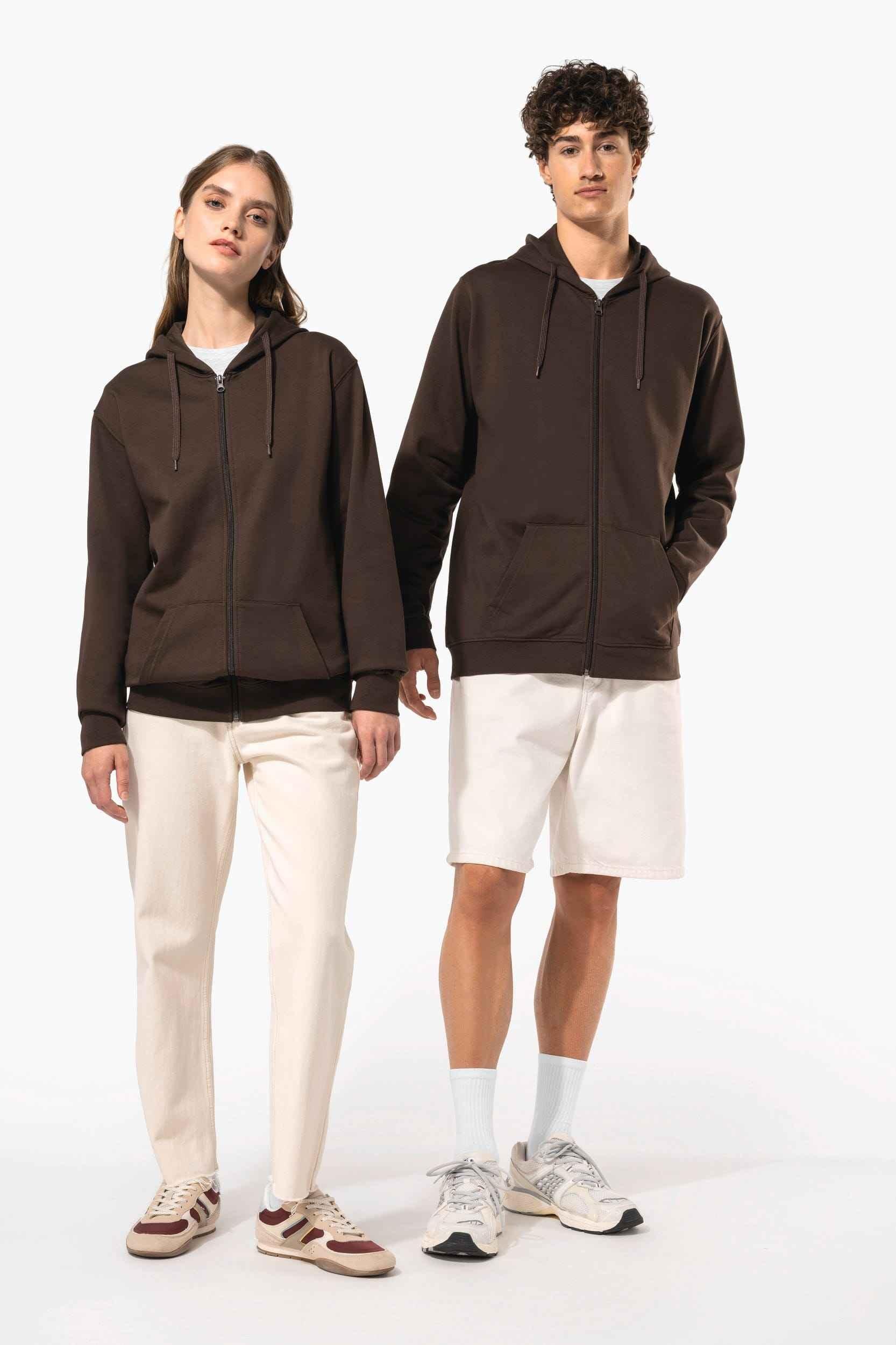 K479 - Sweat-shirt zippé capuche unisexe - Occifloc