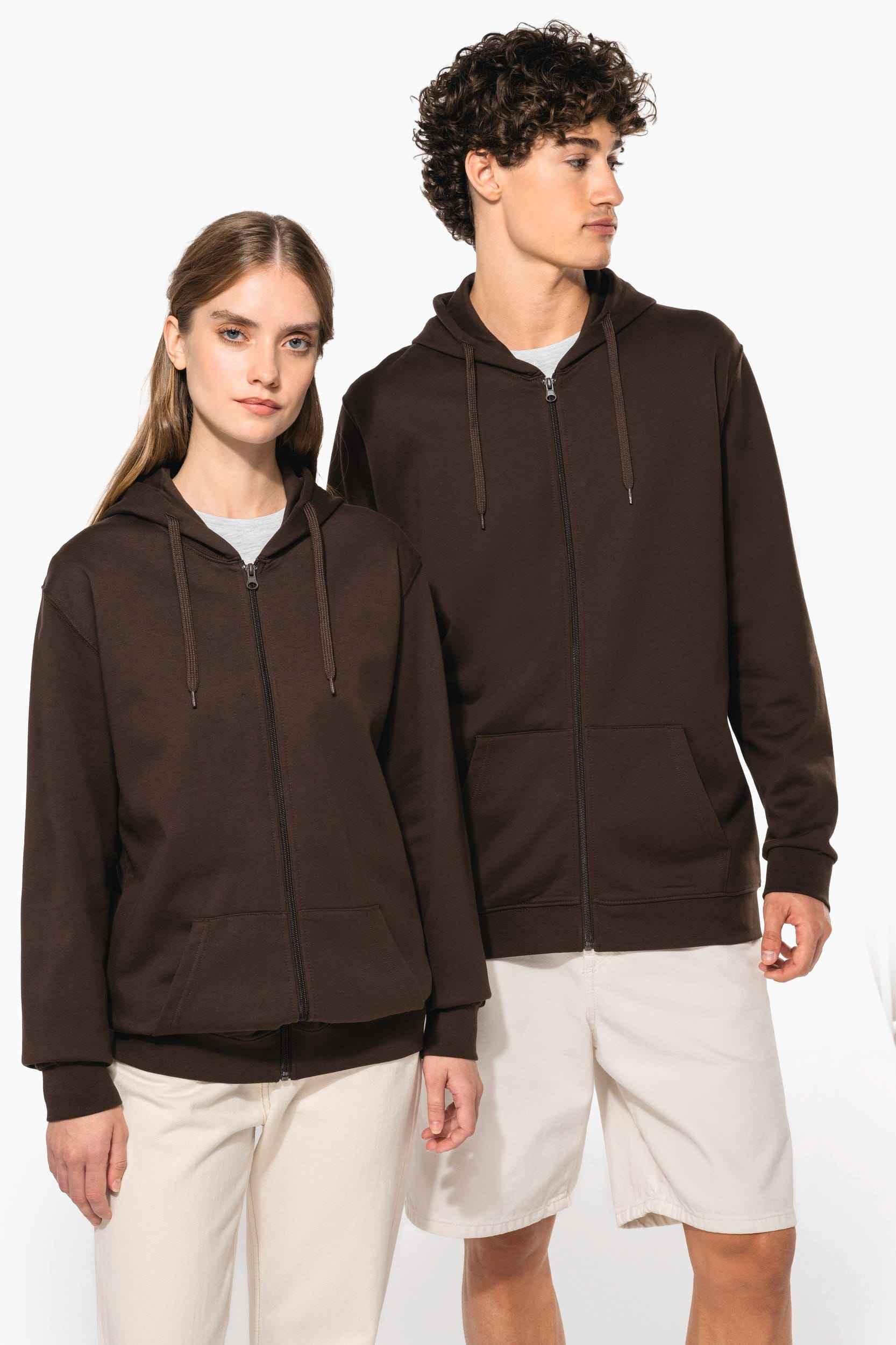 K479 - Sweat-shirt zippé capuche unisexe - Occifloc