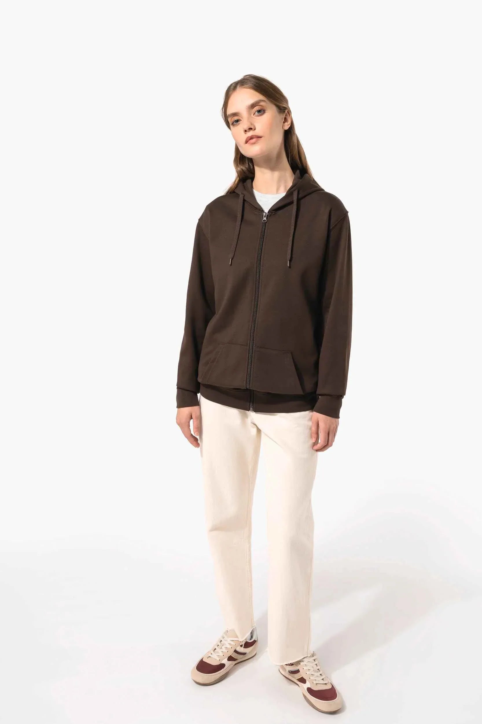 K479 - Sweat-shirt zippé capuche unisexe - Occifloc