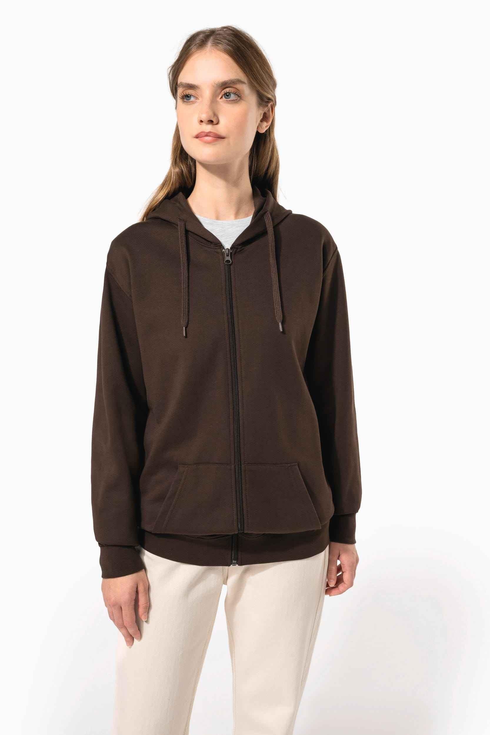 K479 - Sweat-shirt zippé capuche unisexe - Occifloc