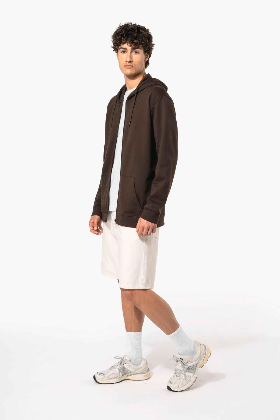 K479 - Sweat-shirt zippé capuche unisexe - Occifloc