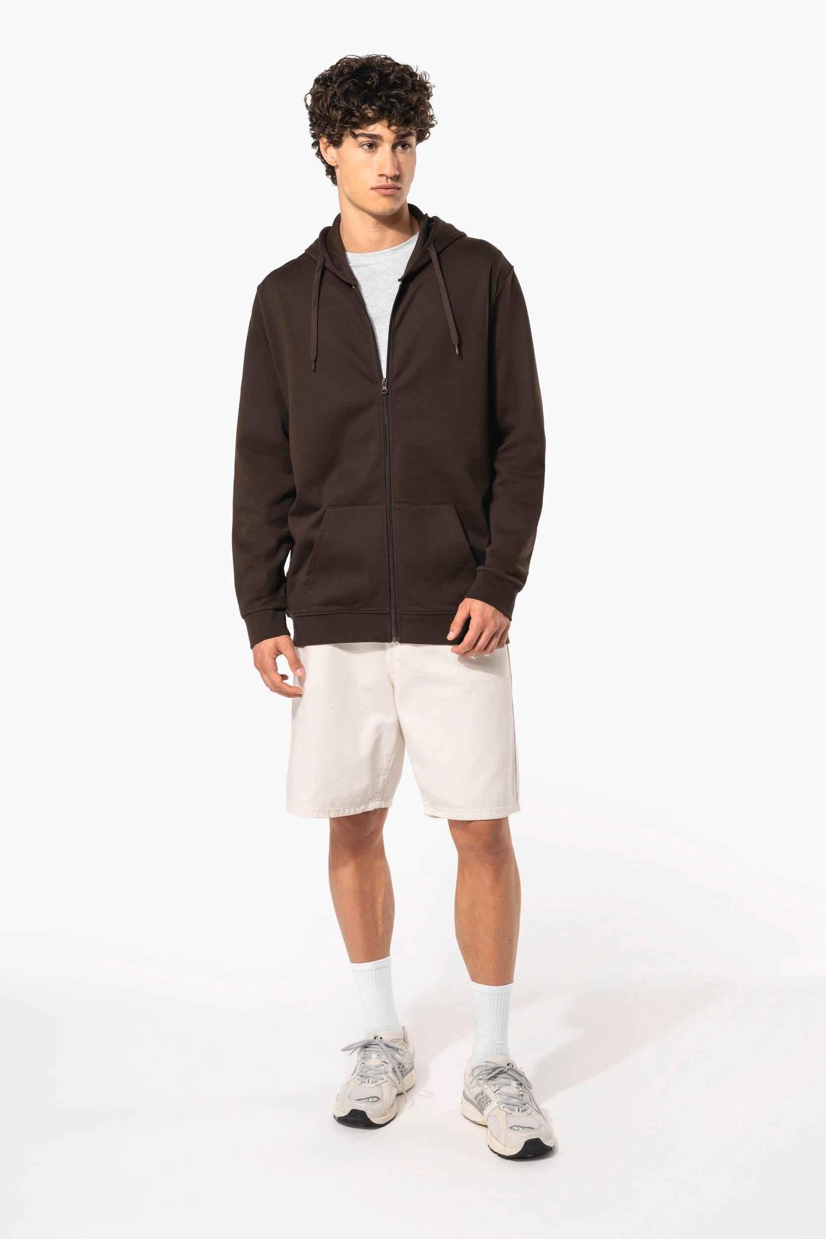 K479 - Sweat-shirt zippé capuche unisexe - Occifloc