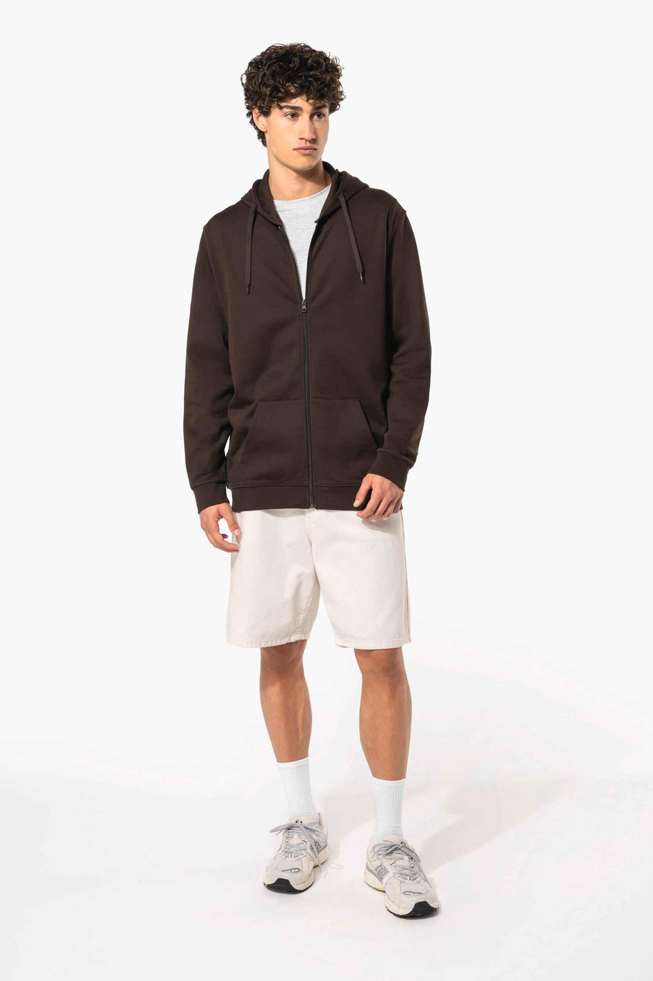 K479 - Sweat-shirt zippé capuche unisexe - Occifloc
