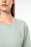 K481 - Sweat-shirt Bio col rond manches raglan femme - Occifloc