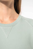 K481 - Sweat-shirt Bio col rond manches raglan femme - Occifloc