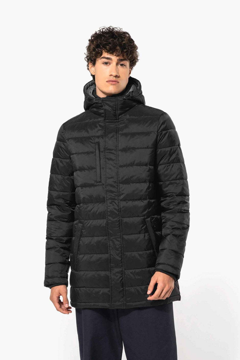 K6128 - Parka doudoune légère à capuche homme - Occifloc