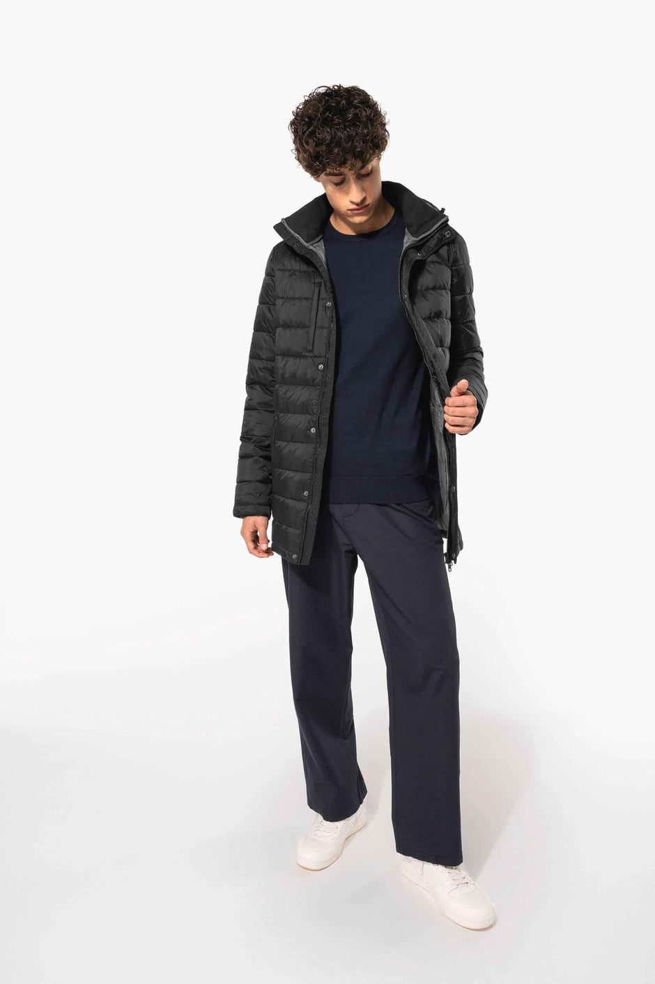 K6128 - Parka doudoune légère à capuche homme - Occifloc
