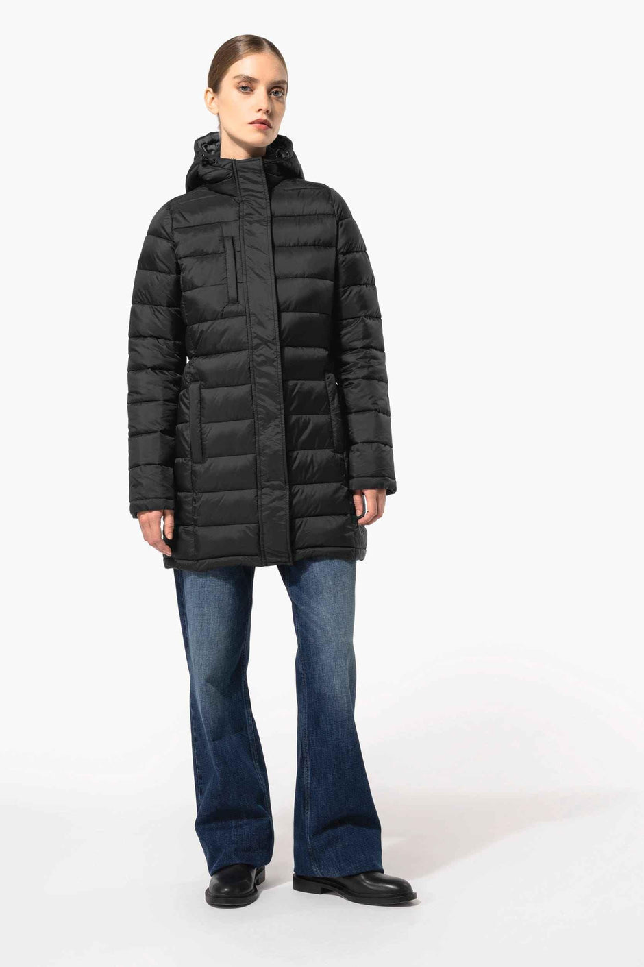 K6129 - Parka doudoune légère à capuche femme - Occifloc