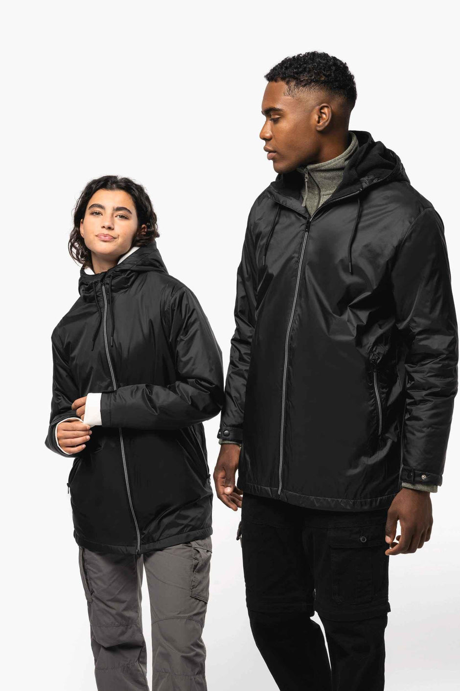 K6153 - Veste à capuche avec doublure en micropolaire unisexe - Occifloc