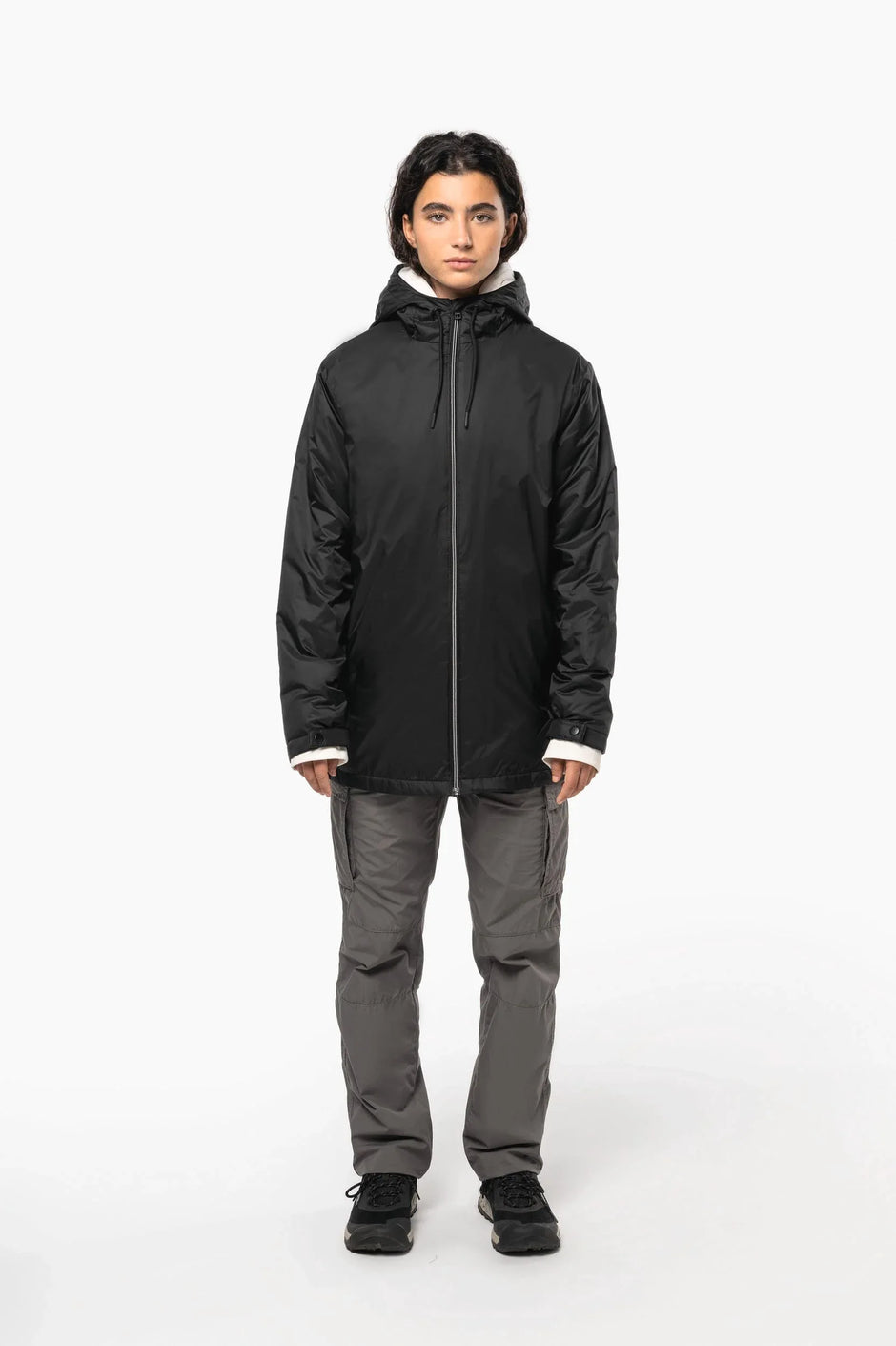 K6153 - Veste à capuche avec doublure en micropolaire unisexe - Occifloc