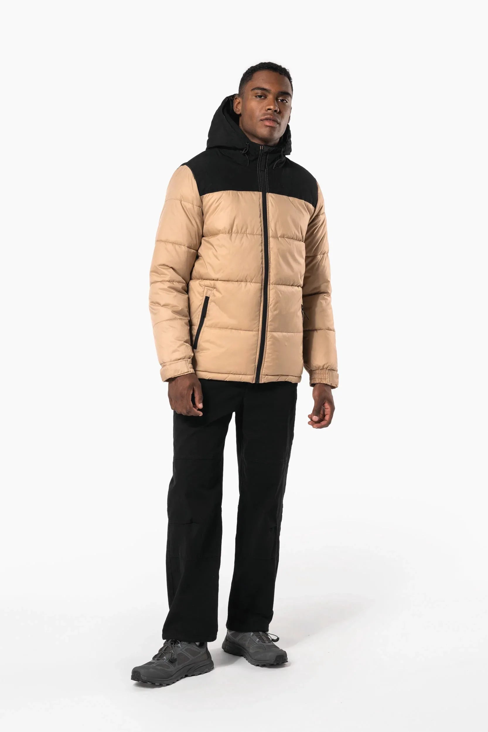 K6163 - Parka matelassée à capuche bi-ton unisexe - Occifloc