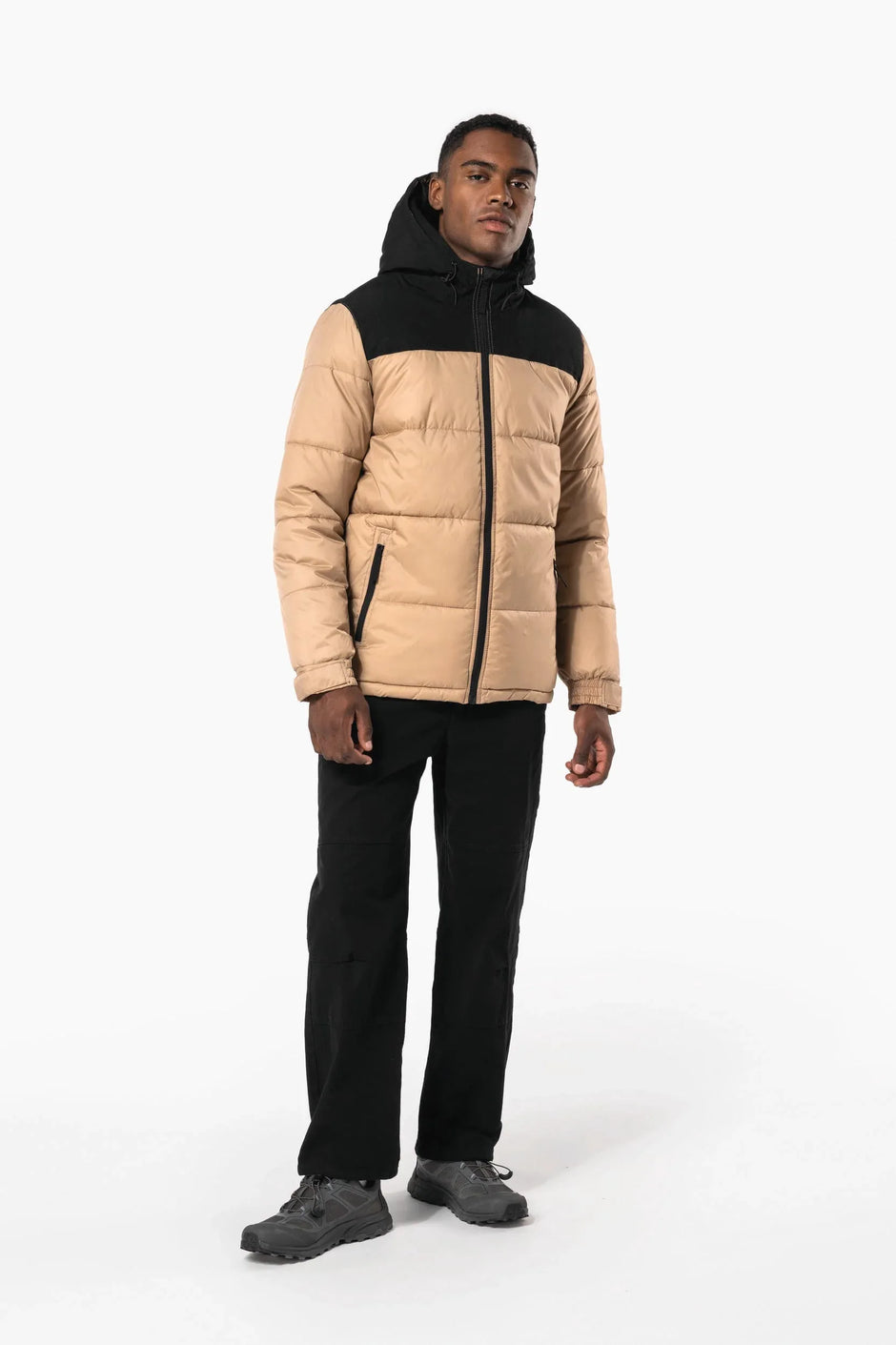 K6163 - Parka matelassée à capuche bi-ton unisexe - Occifloc