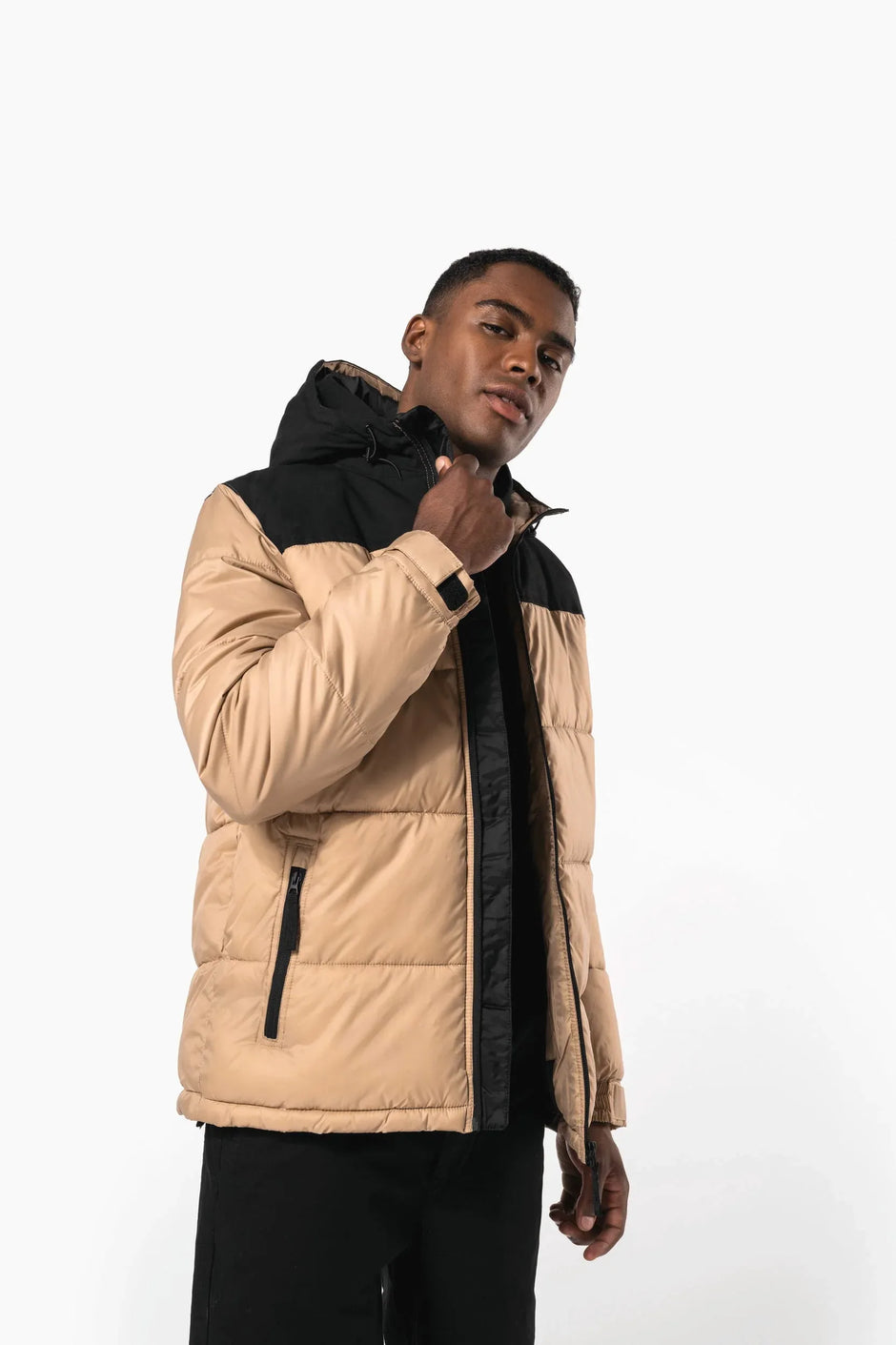 K6163 - Parka matelassée à capuche bi-ton unisexe - Occifloc