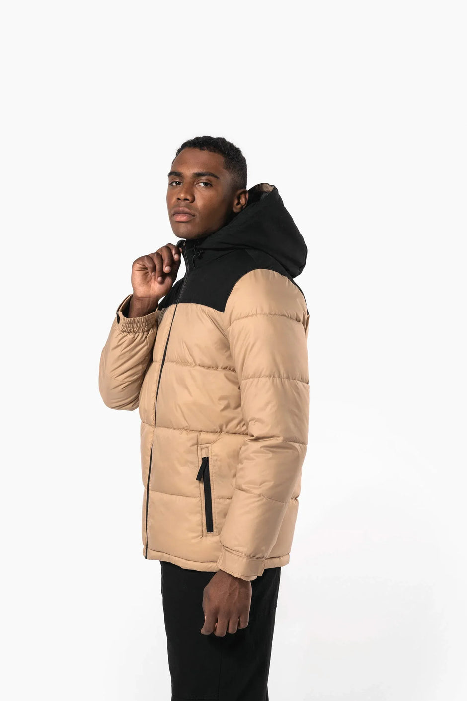 K6163 - Parka matelassée à capuche bi-ton unisexe - Occifloc