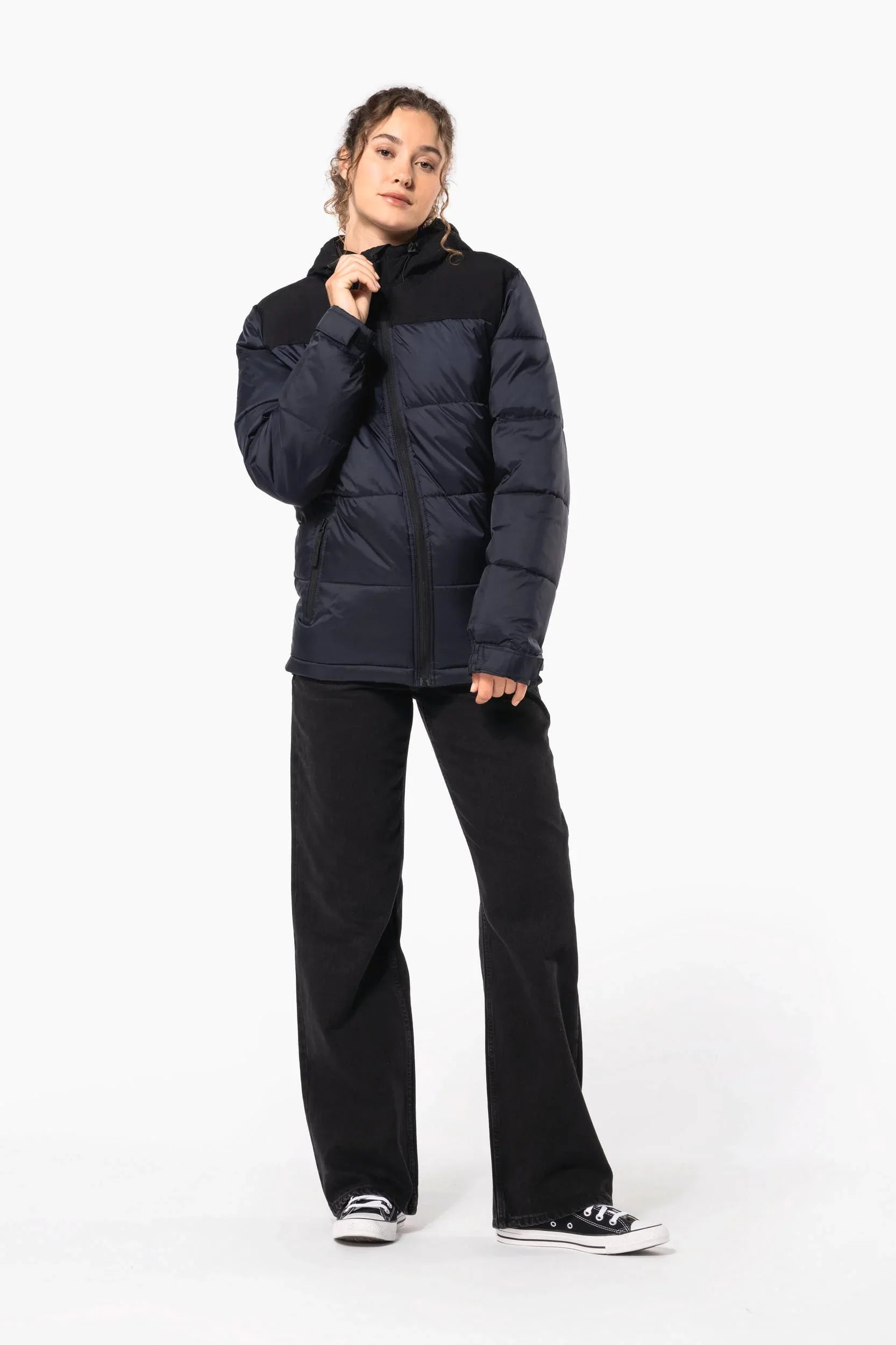 K6163 - Parka matelassée à capuche bi-ton unisexe - Occifloc