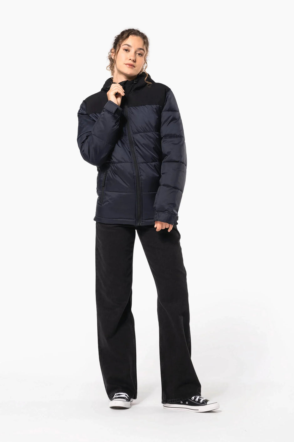 K6163 - Parka matelassée à capuche bi-ton unisexe - Occifloc