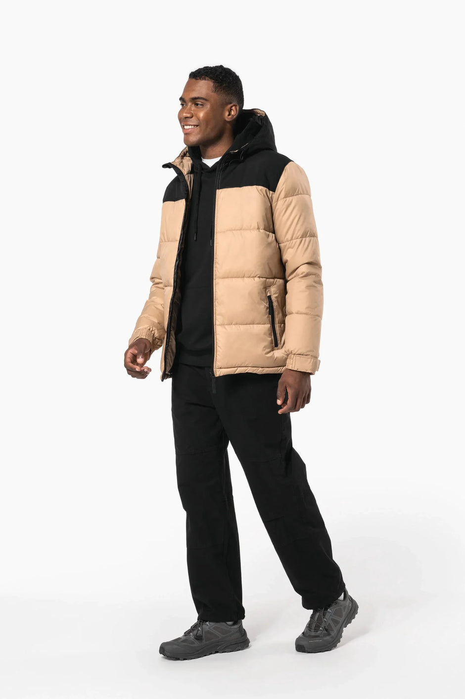 K6163 - Parka matelassée à capuche bi-ton unisexe - Occifloc