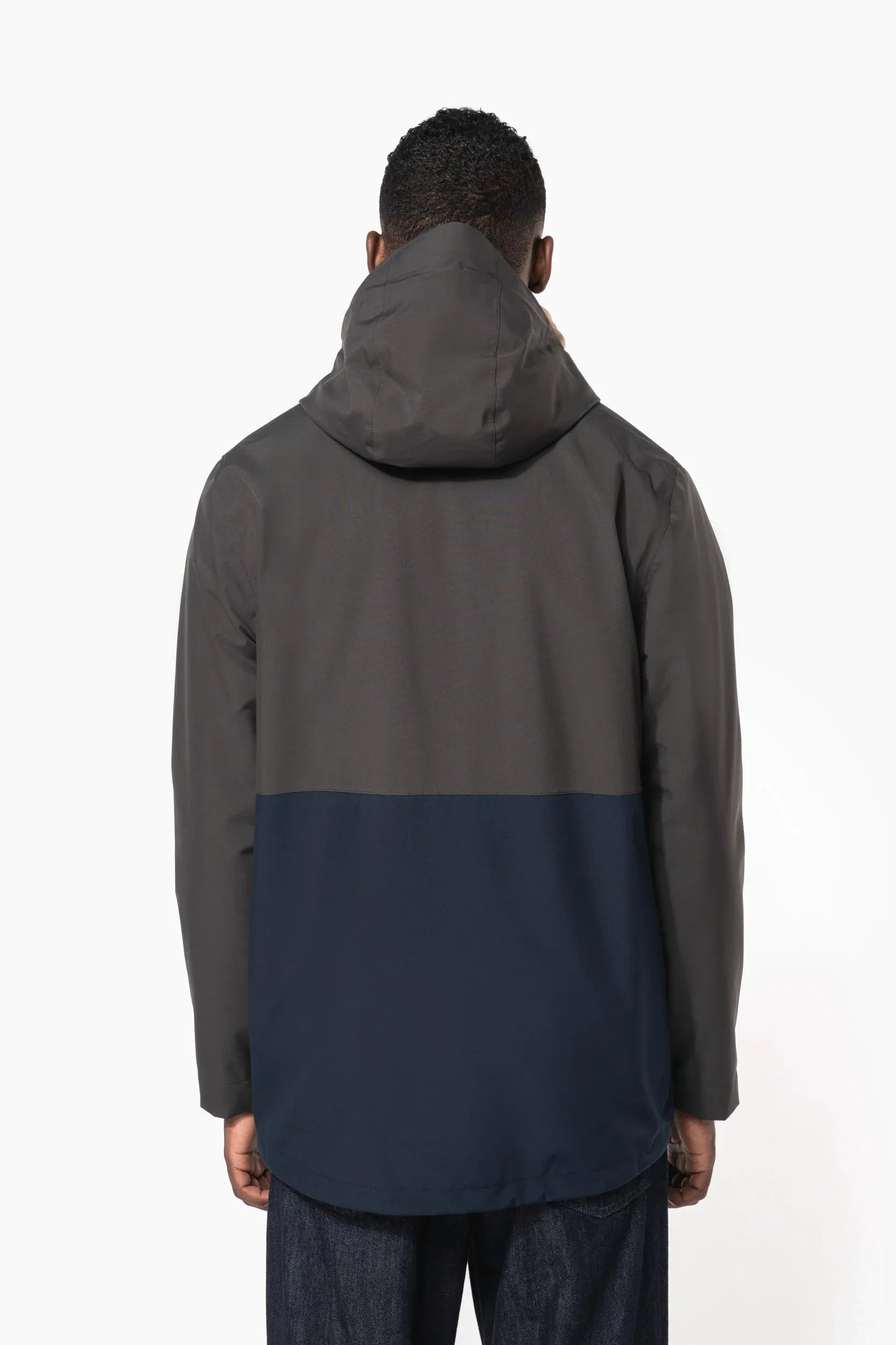 K6169 - Parka 3-en-1 imperméable à capuche bicolore unisexe - Occifloc