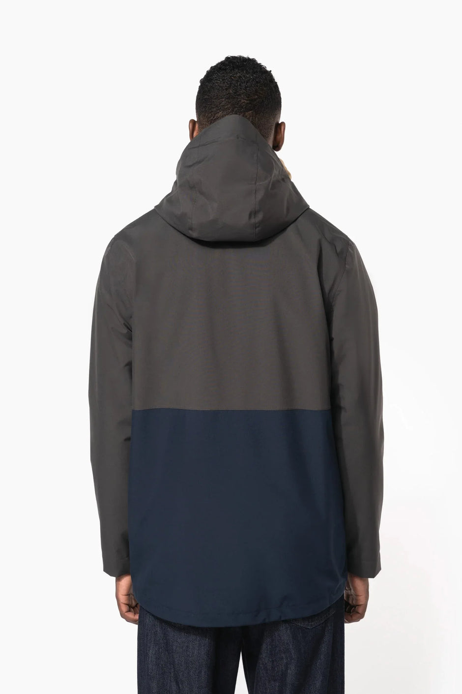 K6169 - Parka 3-en-1 imperméable à capuche bicolore unisexe - Occifloc