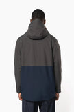 K6169 - Parka 3-en-1 imperméable à capuche bicolore unisexe - Occifloc