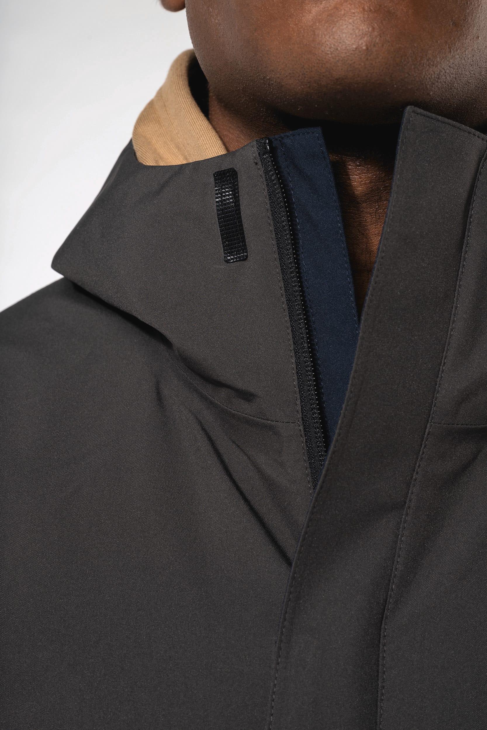 K6169 - Parka 3-en-1 imperméable à capuche bicolore unisexe - Occifloc