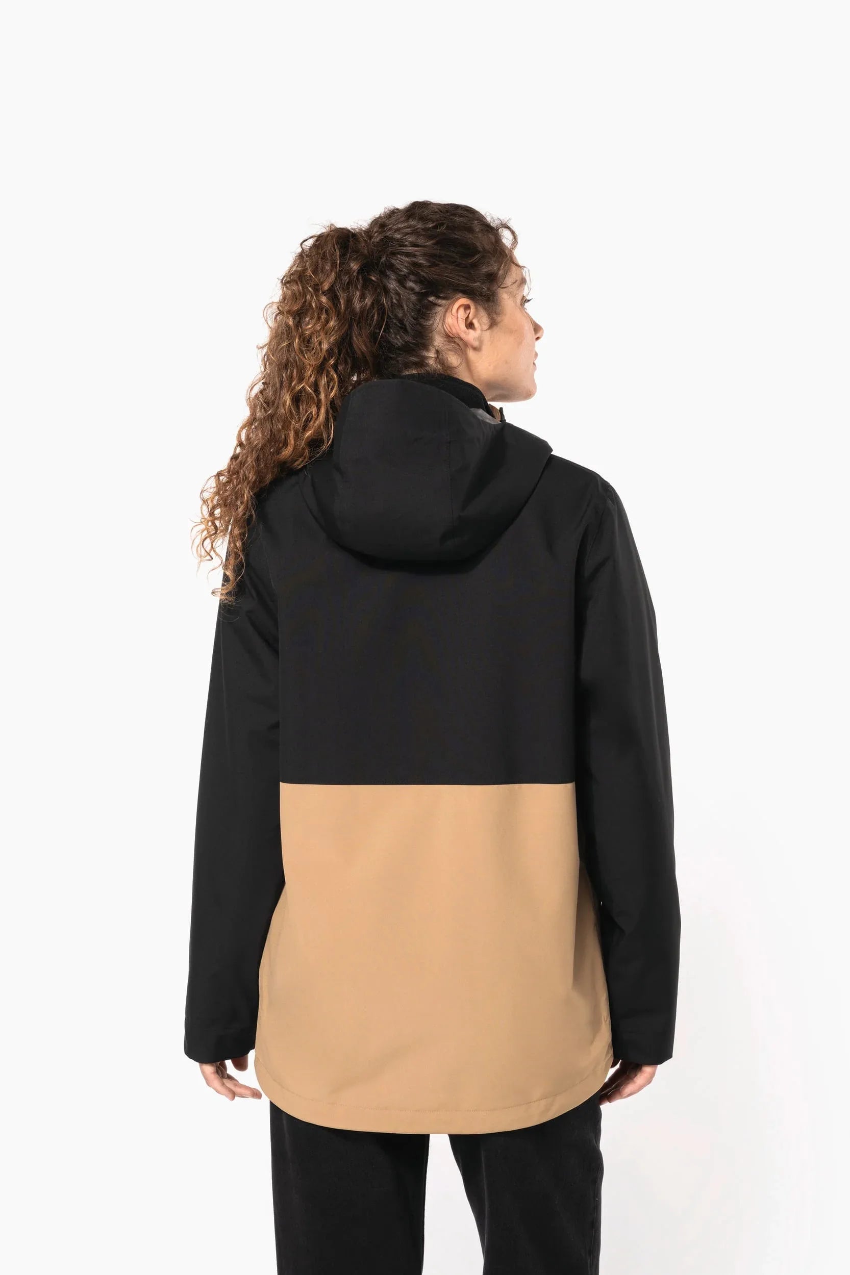 K6169 - Parka 3-en-1 imperméable à capuche bicolore unisexe - Occifloc