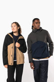 K6169 - Parka 3-en-1 imperméable à capuche bicolore unisexe - Occifloc