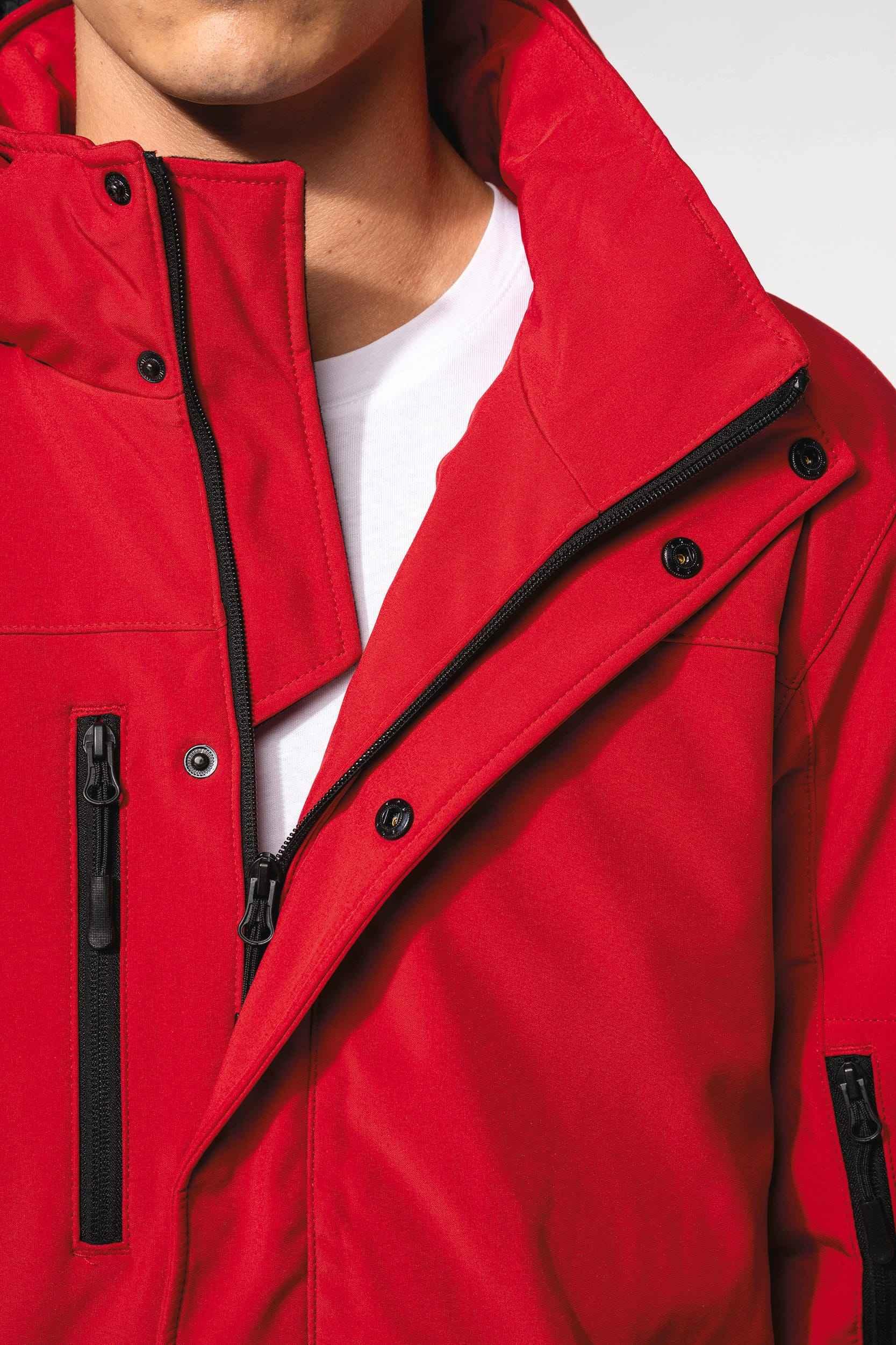 K650 - Parka softshell doublée capuche homme