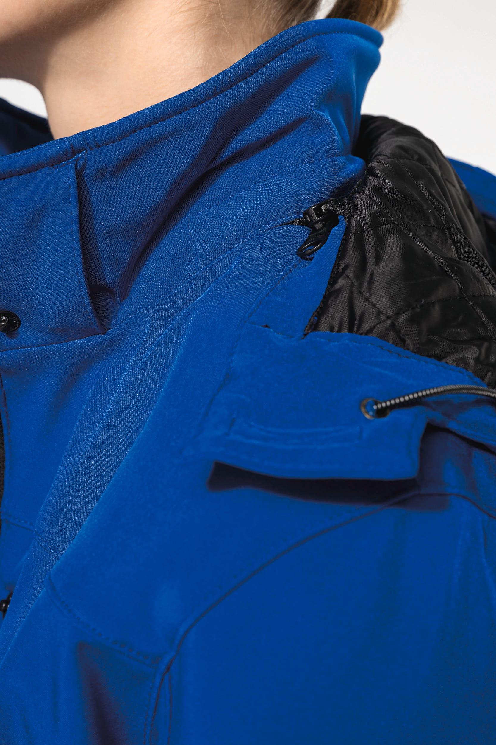 K651 - Parka softshell doublée capuche femme - Occifloc