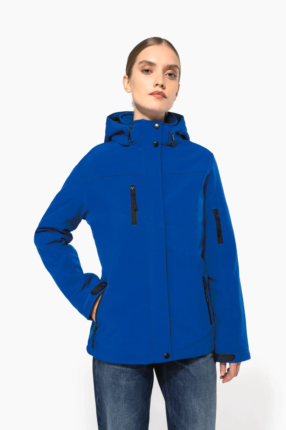 K651 - Parka softshell doublée capuche femme - Occifloc
