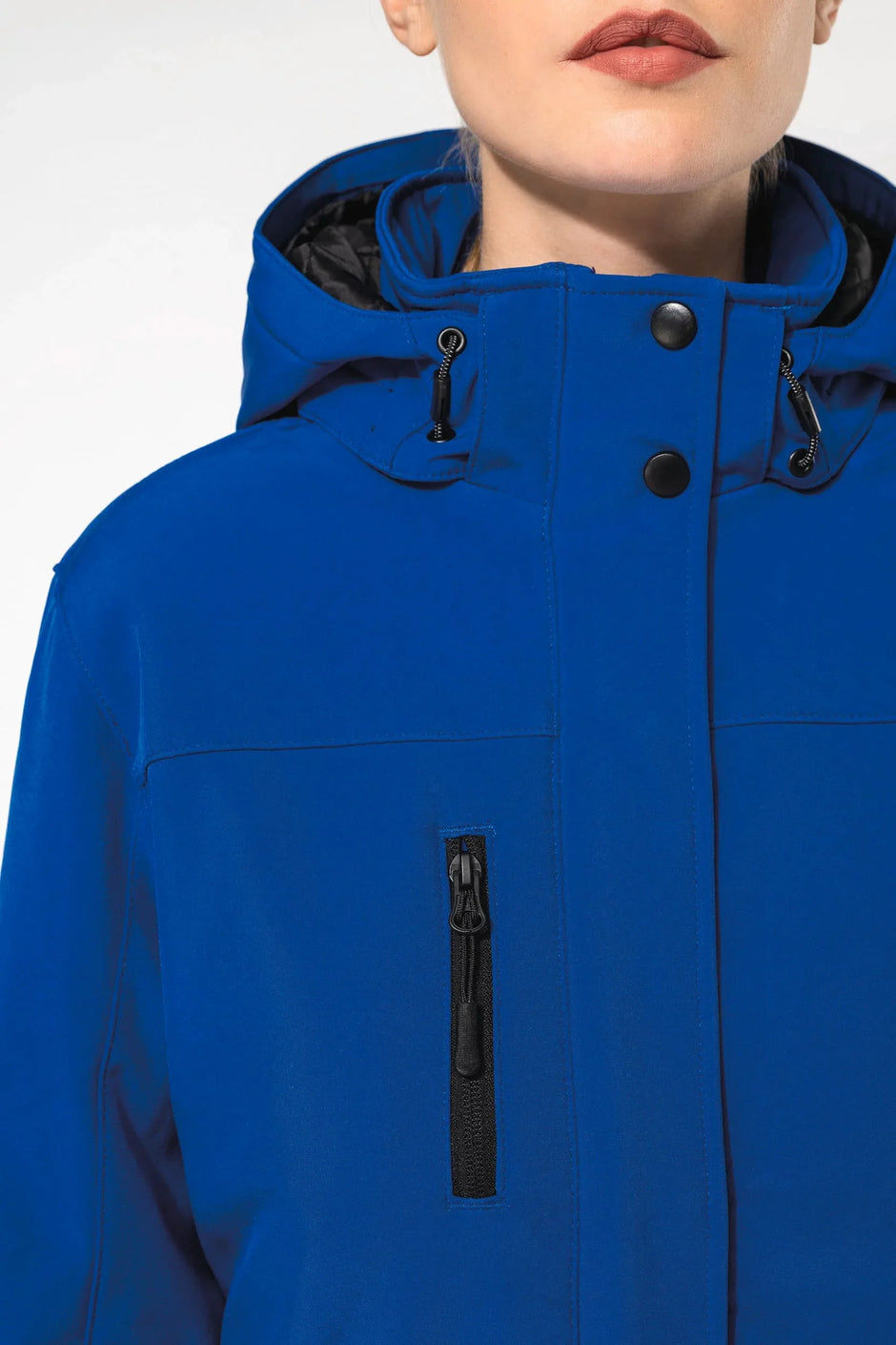 K651 - Parka softshell doublée capuche femme - Occifloc