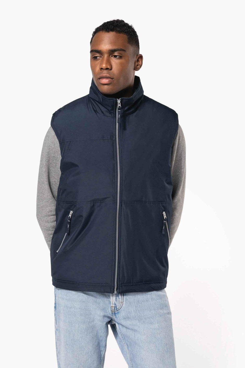 K659 - Bodywarmer doublé polaire homme