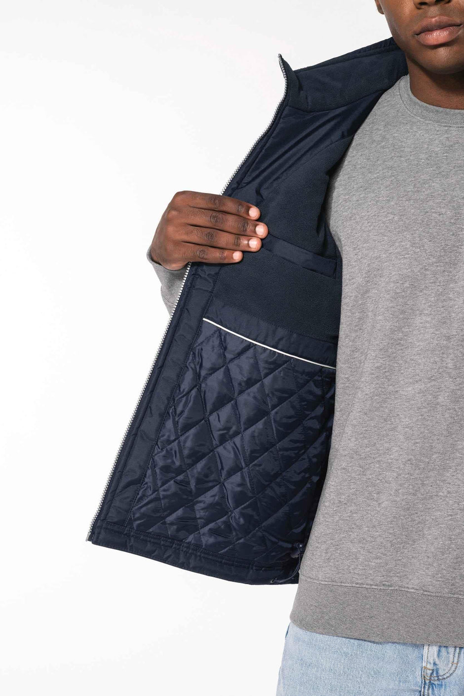 K659 - Bodywarmer doublé polaire homme