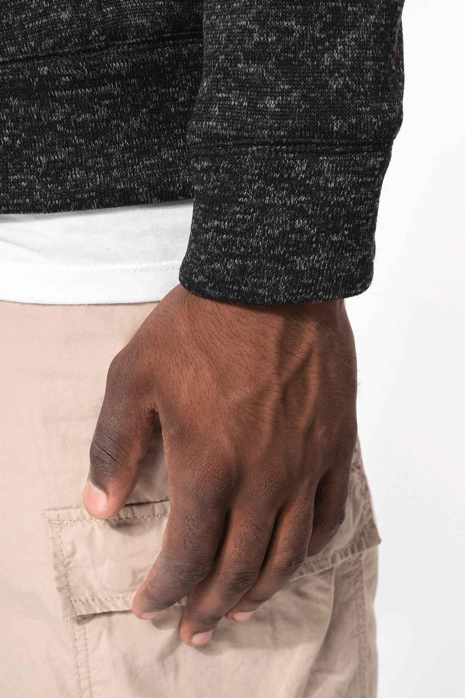 K9106 - Veste zippée chinée homme
