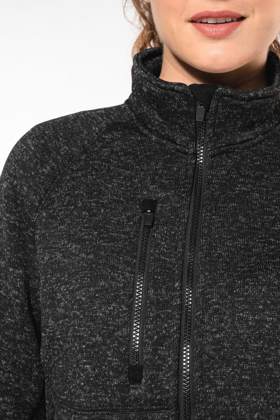 K9107 - Veste zippée chinée femme - Occifloc