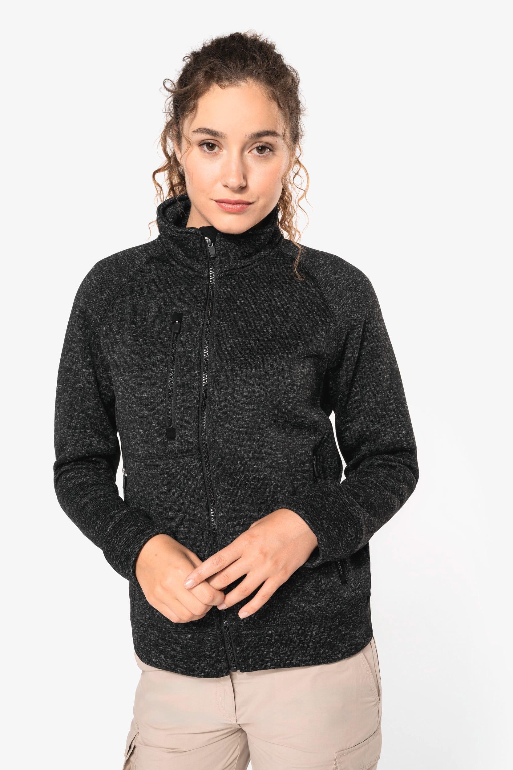 K9107 - Veste zippée chinée femme - Occifloc
