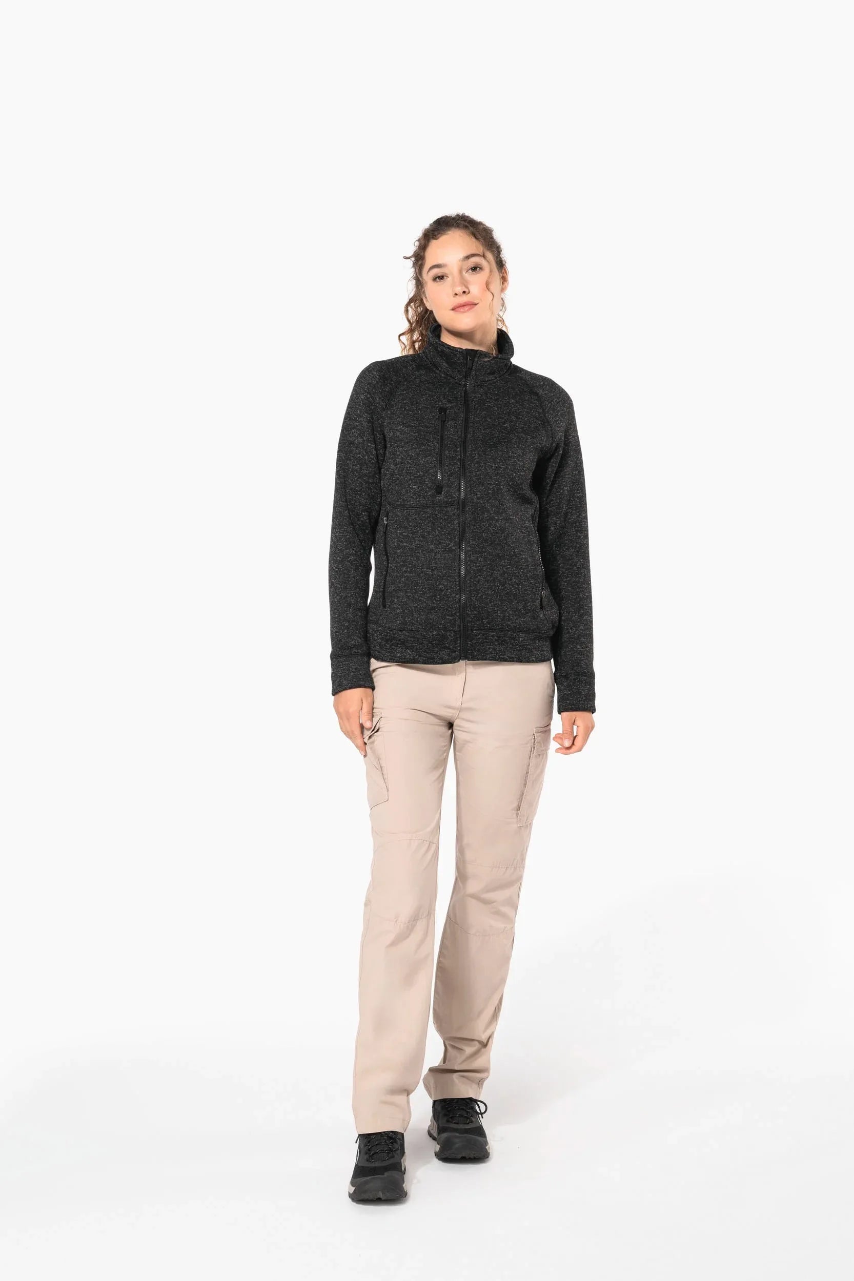 K9107 - Veste zippée chinée femme - Occifloc