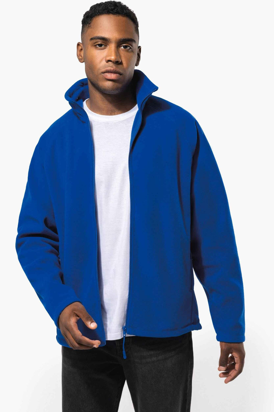 K917 - Veste micropolaire zippée manches raglan homme
