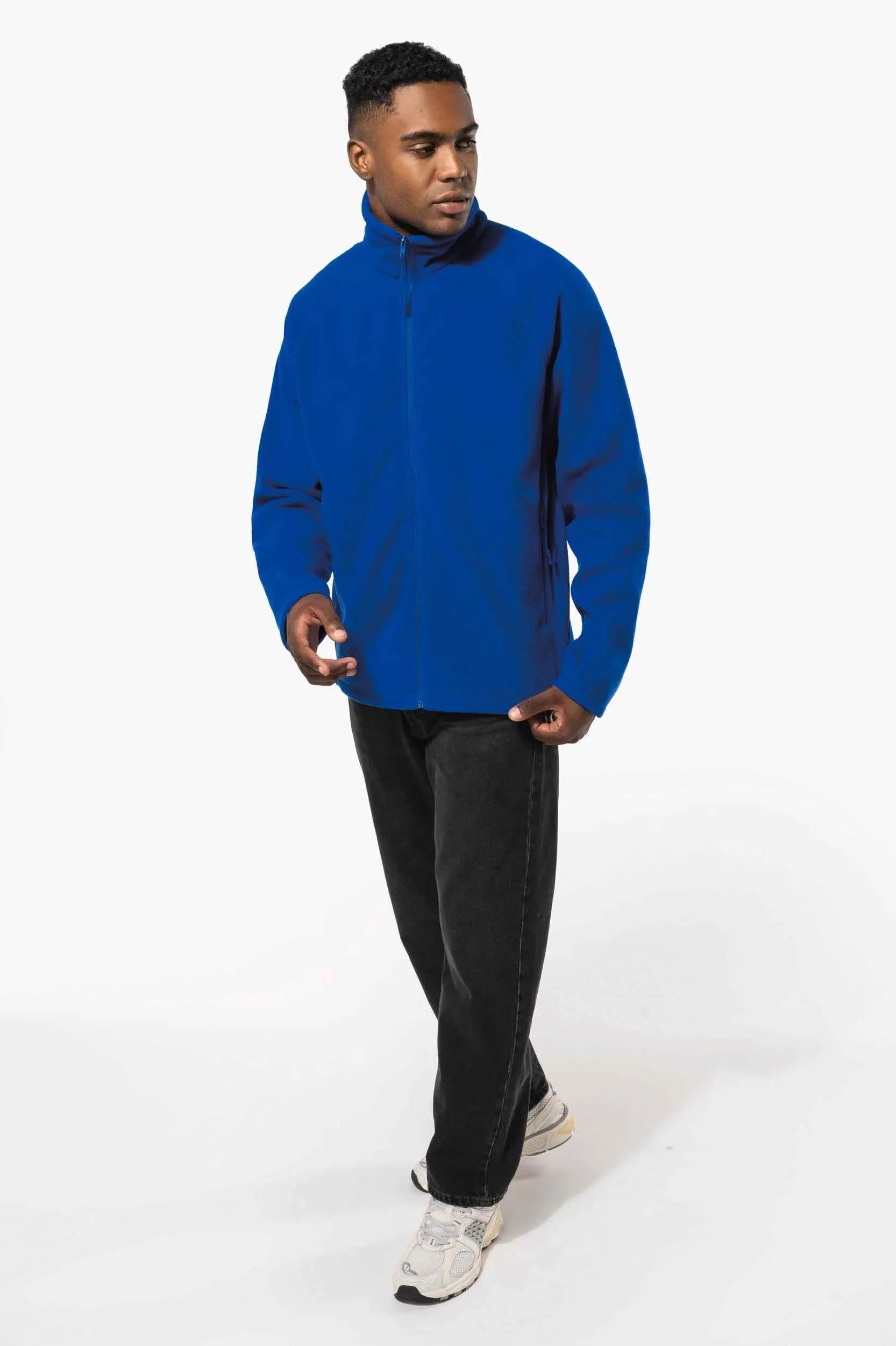 K917 - Veste micropolaire zippée manches raglan homme