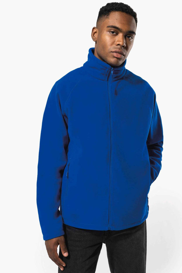 K917 - Veste micropolaire zippée manches raglan homme