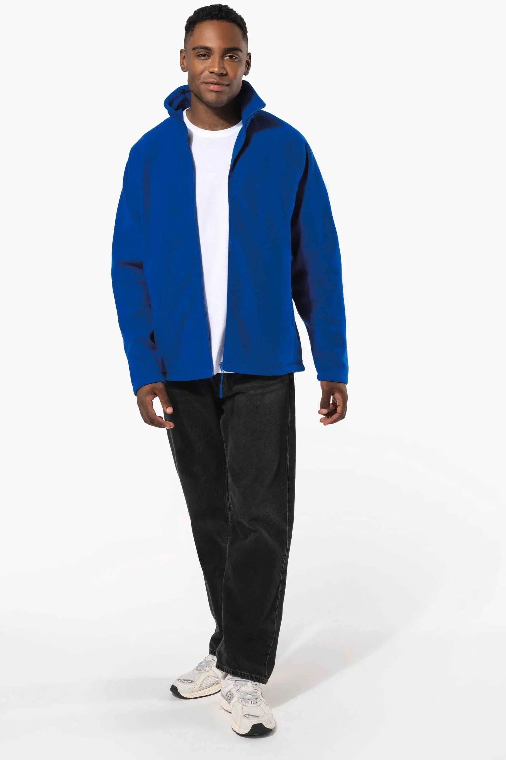 K917 - Veste micropolaire zippée manches raglan homme
