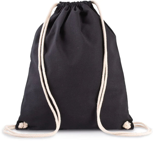 KI0139 - Sac à dos en coton bio avec cordelettes - Occifloc