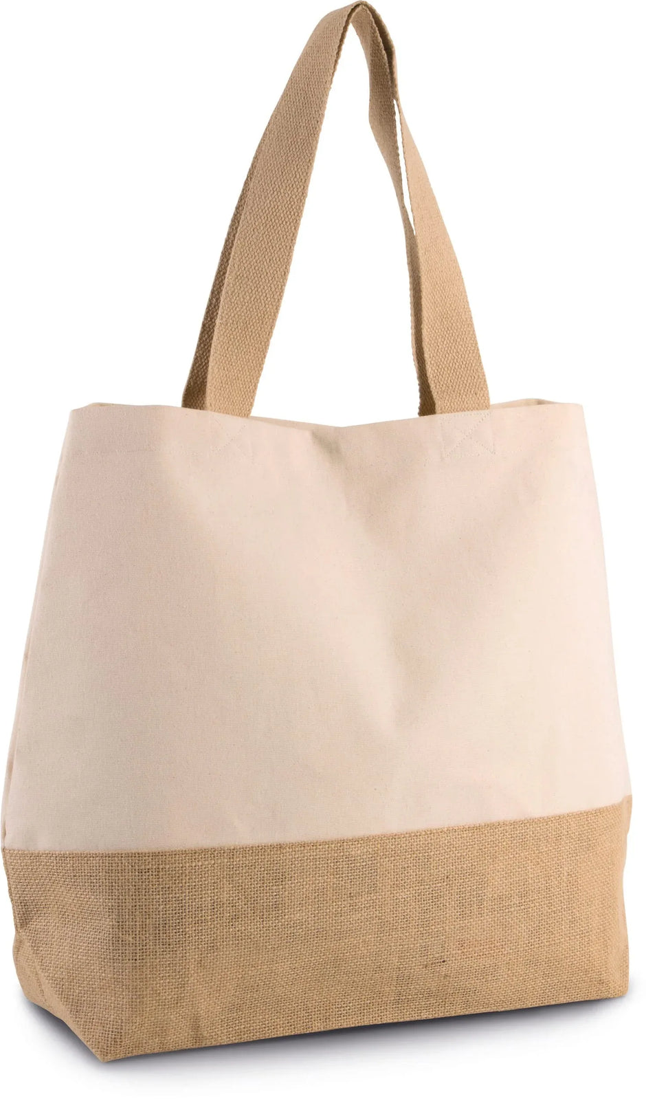 KI0235 - Sac shopping en toiles de coton et jute - Occifloc