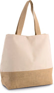 KI0235 - Sac shopping en toiles de coton et jute - Occifloc