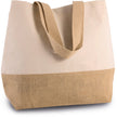 KI0235 - Sac shopping en toiles de coton et jute - Occifloc