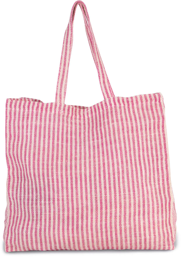 KI0236 - Sac shopping à rayures en juco - Occifloc