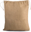 KI0239 - Sac en toile de jute avec cordelettes - Occifloc